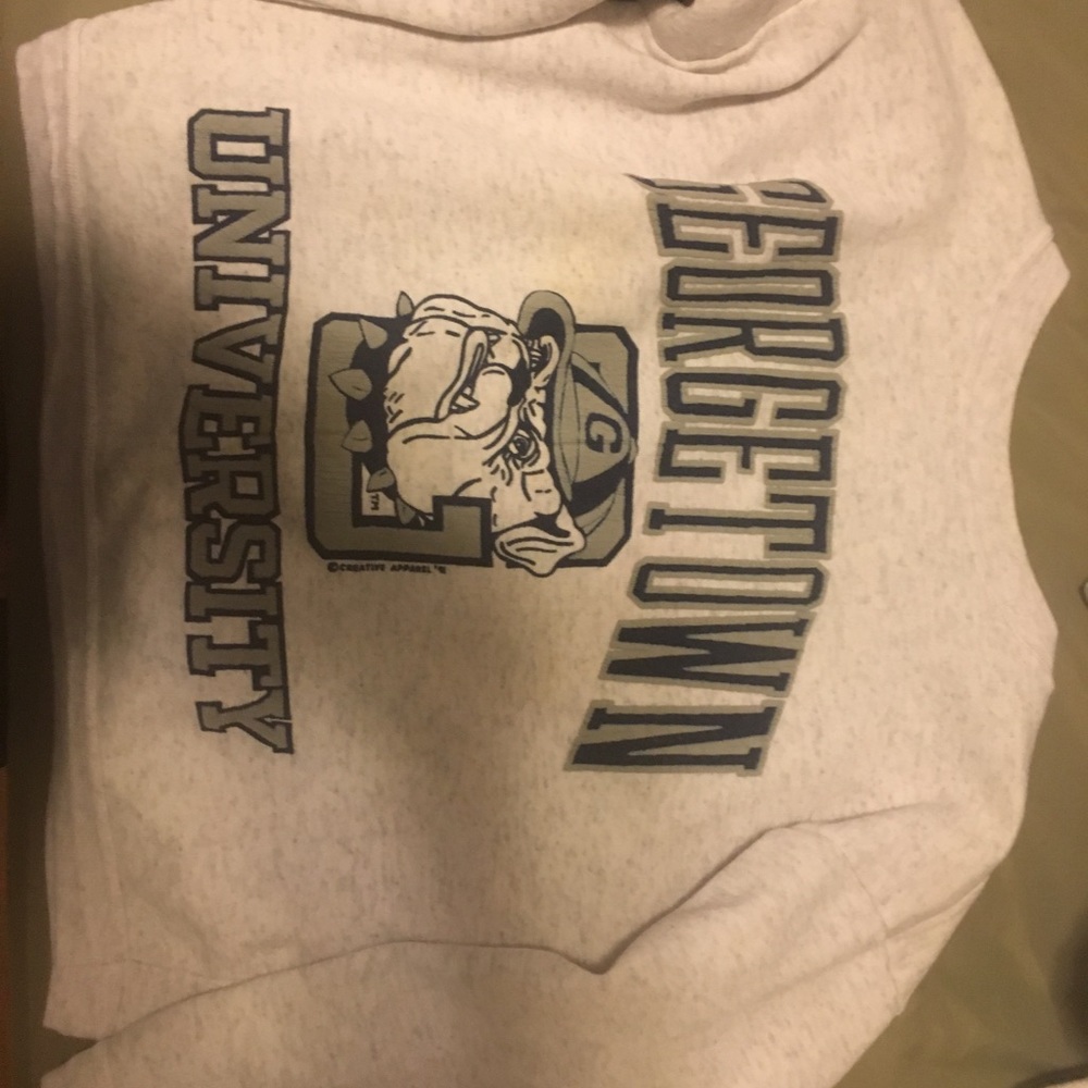Cropped George University Crewneck